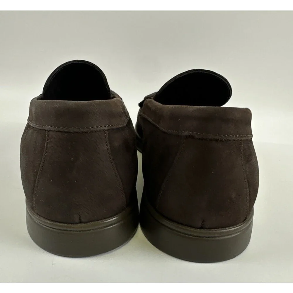 Charles Tyrwhitt Leather Loafer Driving Moc Toe‎ Dark Brown Slip On Mens Size 11